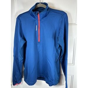 Reebok PlayWarm Men's Athletic 1/4 Zip Pullover Long Sleeve Top Size XL